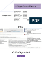 DK 5 Critical Appraisal On Therapy Kel Alpha 1
