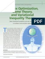 Convex Optimization, Game Theory, and Variational Inequality Theory