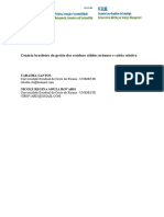 Cenário Brasileiro Da Gestão Dos Resíduos Sólidos Urbanos e Coleta Seletiva