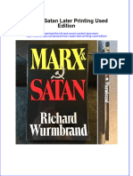 Marx Satan Later Printing Used Edition