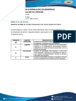 Informe - 6° Primaria - Yacory