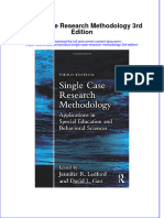 Single Case Research Methodology 3rd Edition