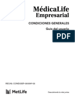 Condiciones Generales - MedicaLife Empresarial