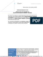 Circular Dafyd-047-2023 Prestación Por Desempleo. Modificación Montos Mínimo y Máximo