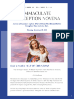 Immaculate Conception Novena Materials For Communities