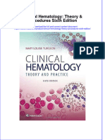 Clinical Hematology Theory Procedures Sixth Edition