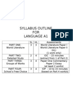 Syllabus Outline For Language A1