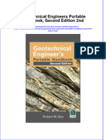Geotechnical Engineers Portable Handbook Second Edition 2nd