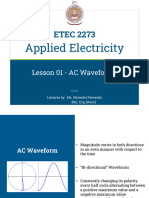 Lecture 01 - AC Waveforms - 11-12-2023 (Part 1)