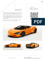 McLaren 750S Order M5JZZIC Summary 2023-12-13