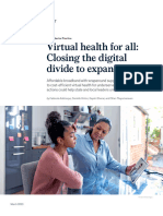 Virtual Health For All Closing The Digital Divide To Expand Access