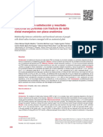 Relación Entre La Satisfacción y Resultado Funcional de Personas Con Fractura de Radio Distal Manejados Con Placa Anatómica