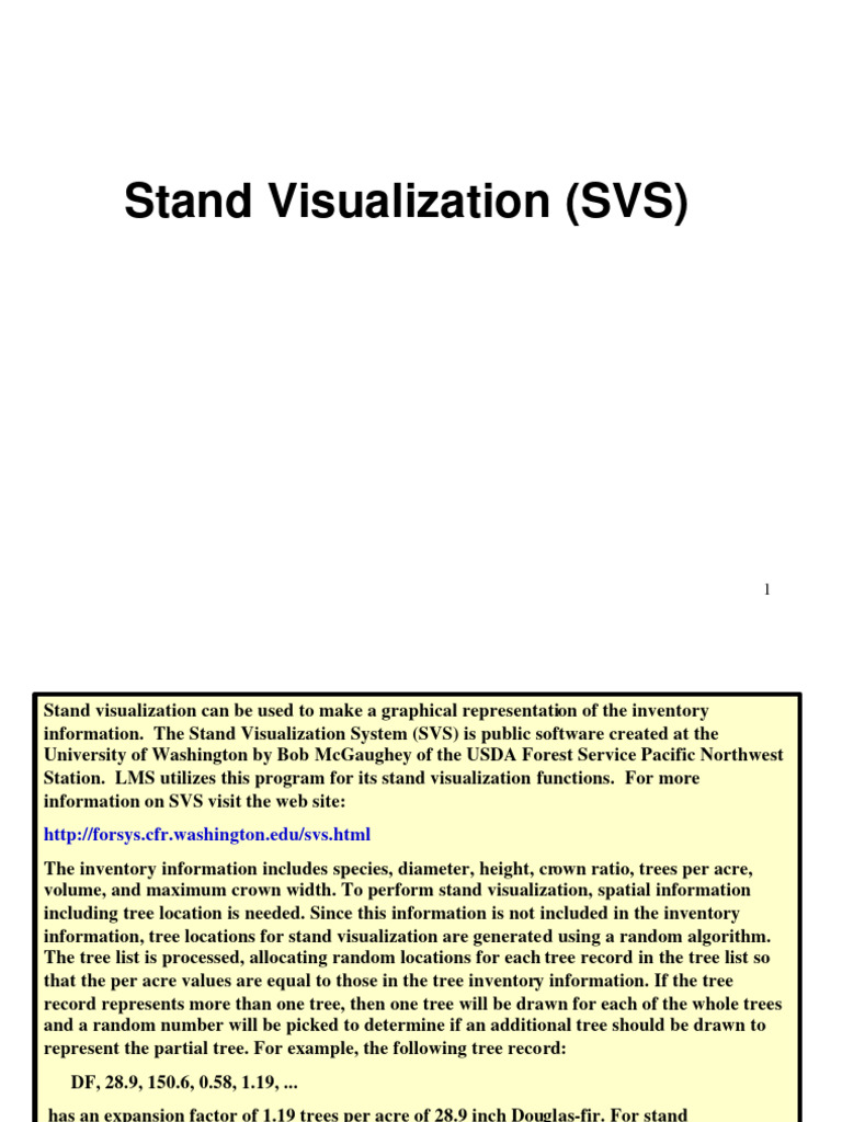 Stand Visualization System Overview | PDF | Trees | Visualization ...