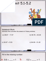 G4 Maths Unit 5.1-5.2 Review L1-2