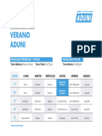 Horario Verano Aduni 2024 1