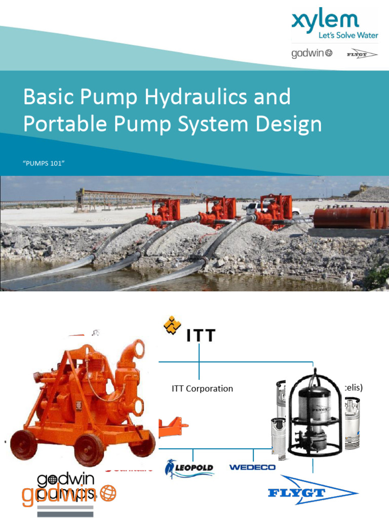 Pumping Hydraulics and Portable Pump System Design PDF