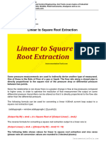 Linear To Square Root Extraction