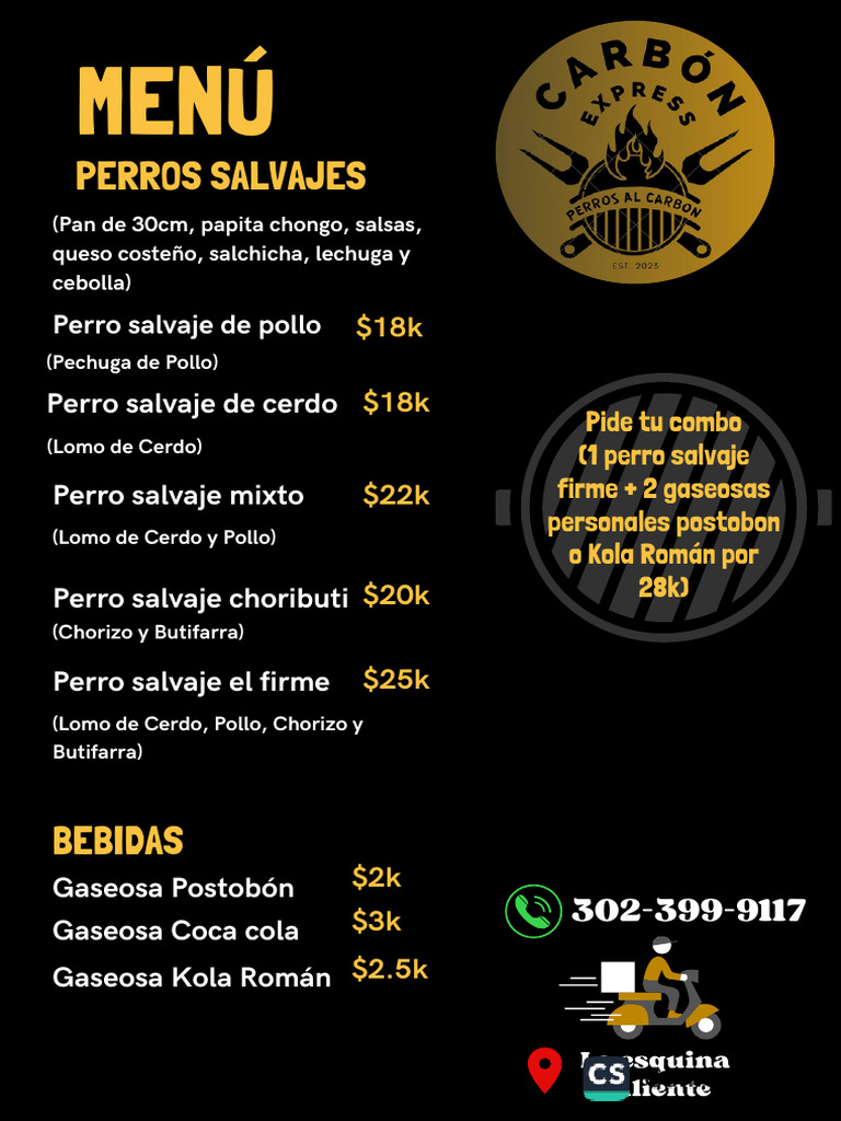 Menú Carbón Express | PDF