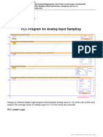 PLC Analog Input Sampling
