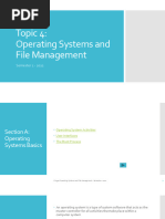 Topic 4 Operating Systems and File Management