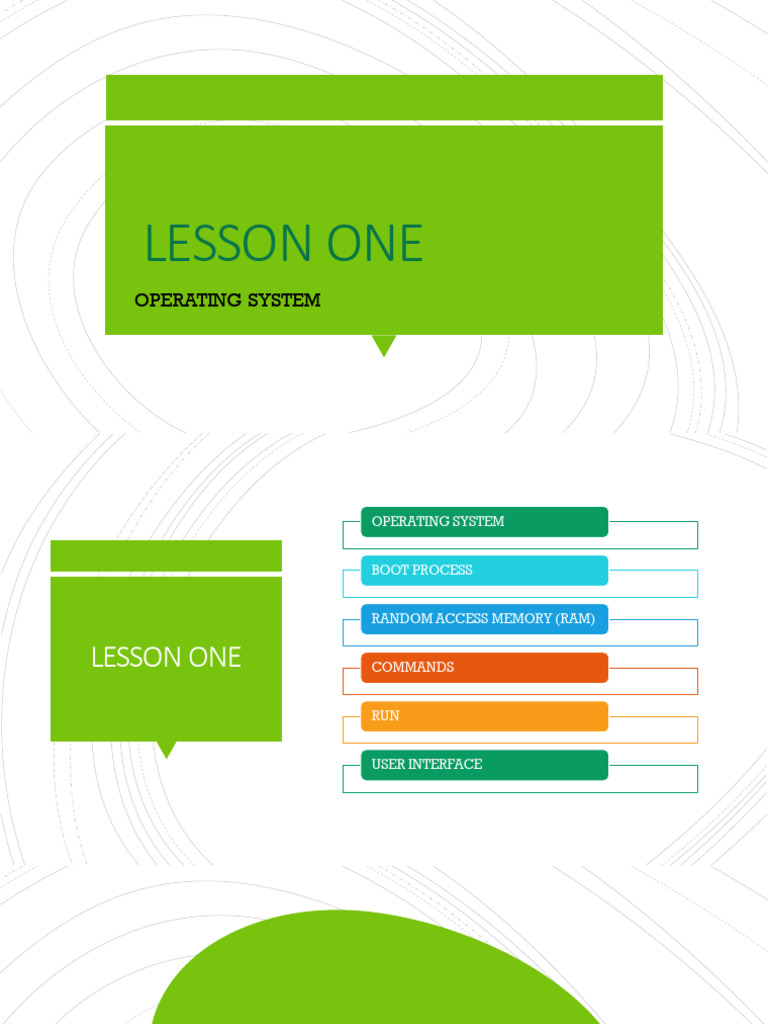 Lesson one operating system pdf