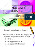 Land Law Ii (Charge) : Order For Sale
