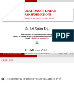 Applications of Linear Transformation 2020