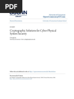 Cryptographic Solutions For Cyber-Physical System Security