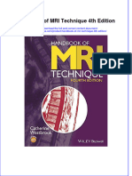 Handbook of Mri Technique 4th Edition