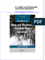 Handbook of Water and Wastewater Treatment Plant Operations