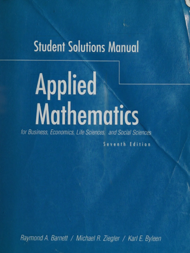 Dokumen - Pub Applied Mathematics For Business Economics Life Science ...