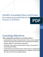 CIA3003 Accounting Measurement Theory