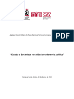 Estado e Sociedade Nos Clássicos Da Teoria Política