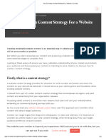 How To Create A Content Strategy For A Website