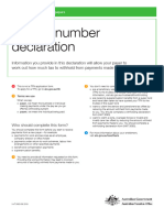 Tax File Number Declaration - Ruvini