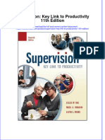 Supervision Key Link To Productivity 11th Edition