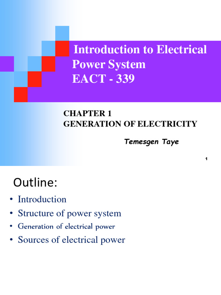Chap. 1 Modified Power System Generation PDF