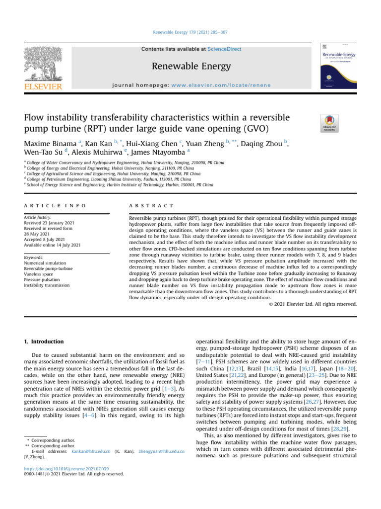 Flow Instability Transferability Characteristics Within A Reve - 2021 ...