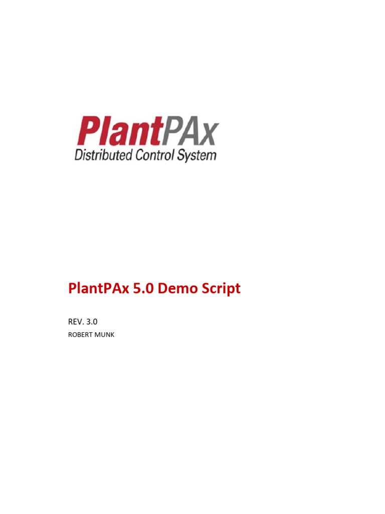 PlantPAx 5.0 Demo Guide | PDF | Library (Computing) | Central ...