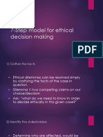 7-Step Model For Ethical Decision Making