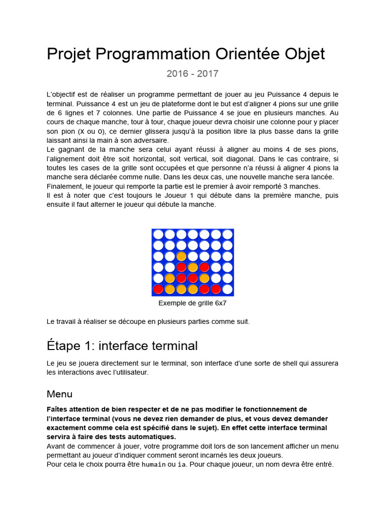 Jeu Puissance 4 en Terminal Python | PDF | Génie logiciel | Informatique