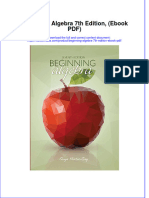 Beginning Algebra 7th Edition Ebook PDF