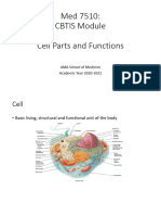 3 - Cell Parts and Functions Lecture