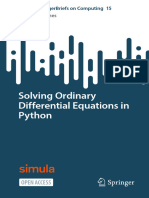 Solving Ordinary Differential Equations in Python