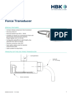 C9C Force Transducer: Data Sheet