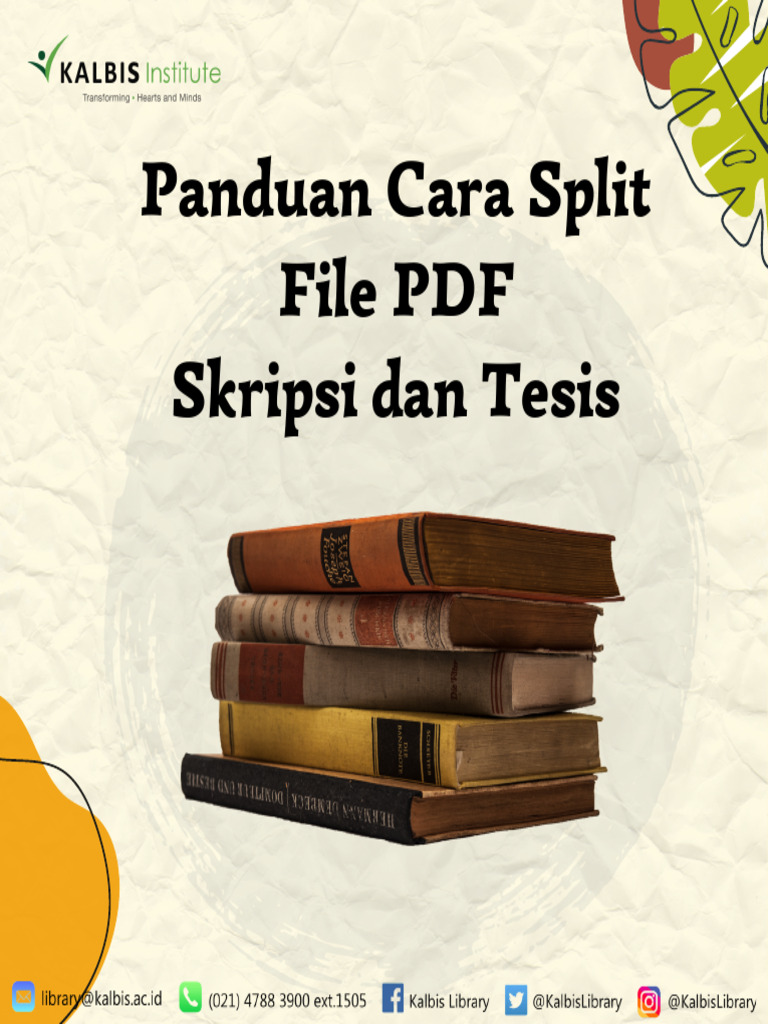 Tutorial split file pdf skripsi tesis pdf