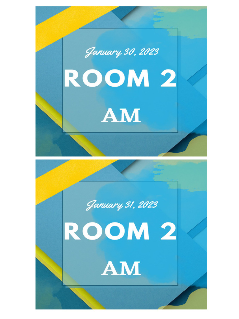 Room Number PDF