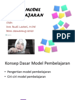 Konsep Model Pembelajaran - Budi Lestari