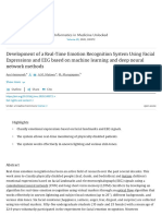 Development of A Real-Time Emotion Recognition System Using Facial Expressions and EEG Based On Machine Learning and Deep Neural Network Methods