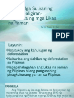 Aralin - Suliraning Pangkangkapaligiran - Pagkasira NG Kagubatan at Climate Change